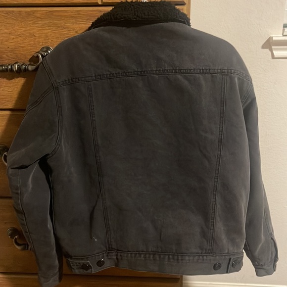 Forever 21 Denim Faux Shearling Jacket - Picture 3 of 3